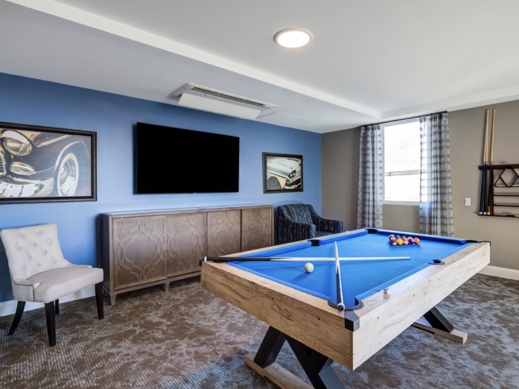 Retirement Community Billiards Room